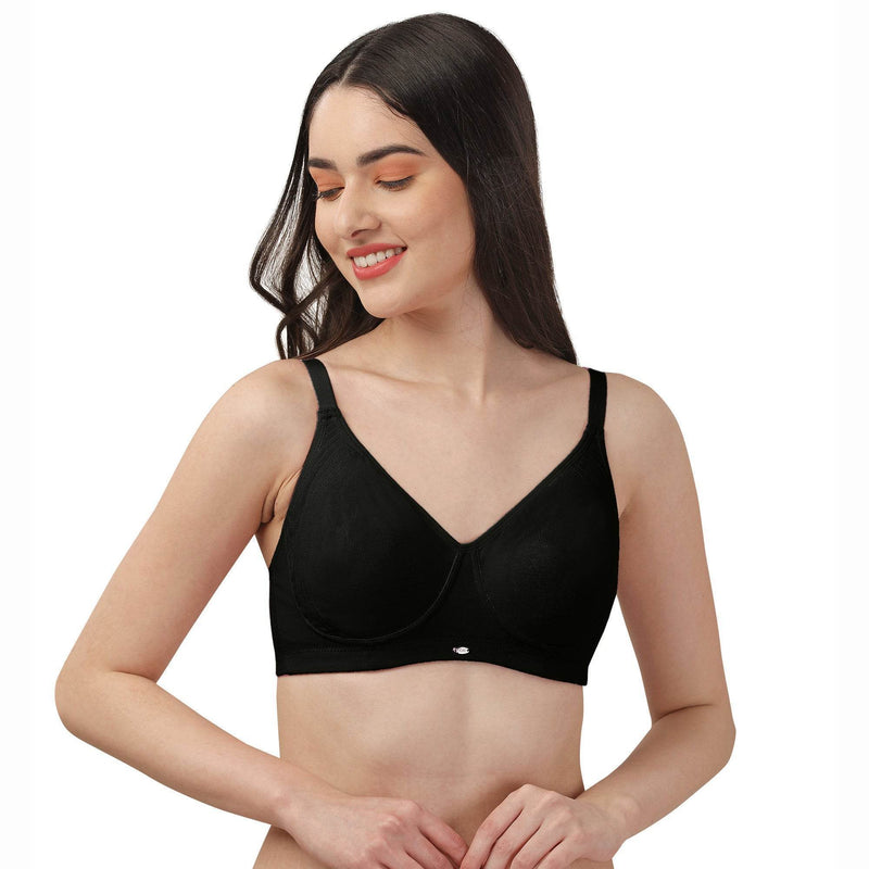 SOIE Woman - Non Padded Non Wired Full Coverage Cotton Spandex Encircled T-shirt Bra - -for Women