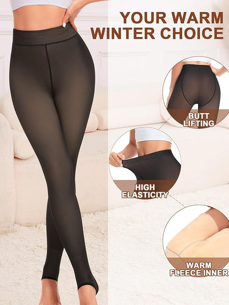 Brachy Kids Winter WarmThermal Tights Leggings Footed Stockings