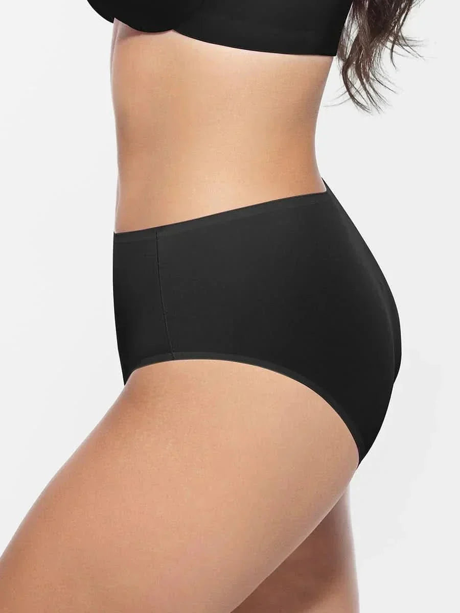 Mid-Waist Brief Panties
