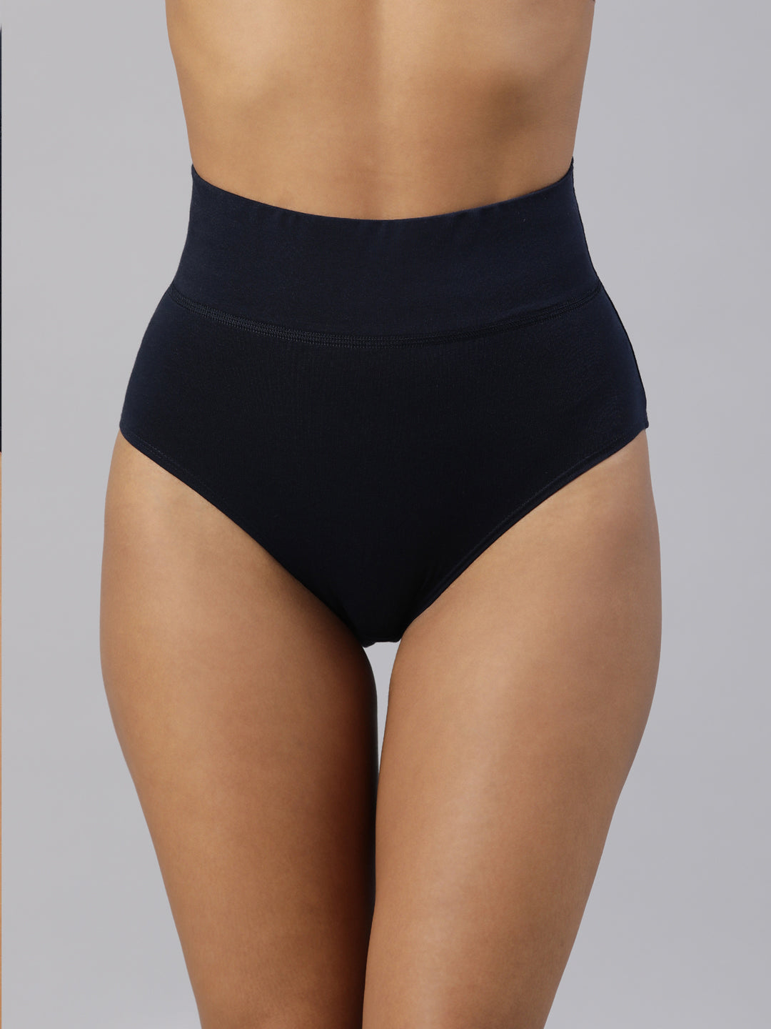 Women’s Pure Cotton High-Rise Tummy Control Panty | Soft Breathable Skin-Friendly Full Coverage Shapewear | Everyday Comfort | Pack of 2