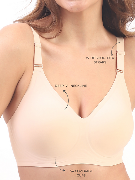 Vera – Beige Wireless Everyday Lift Bra