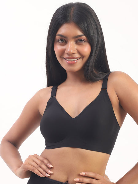 Vera – Black Wireless Everyday Lift Bra