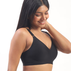 Vera – Black Wireless Everyday Lift Bra