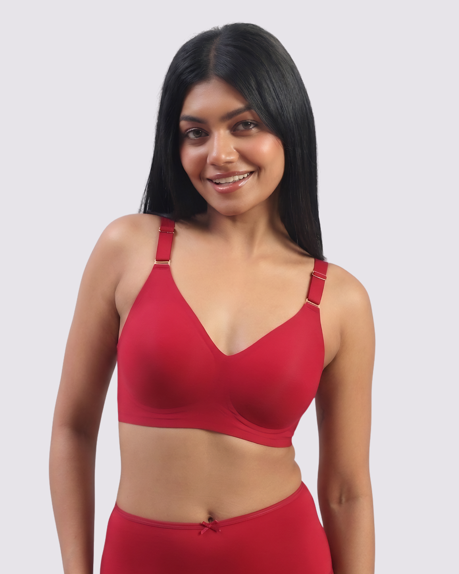 Vera – Red Wireless Everyday Lift Bra