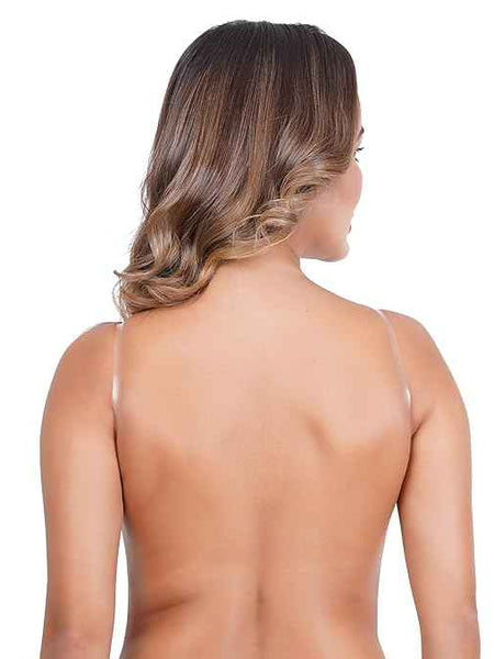 Brachy Women Self-Adhesive Plunge Strapless Push-Up Silicone Backless Bra With Silicone Nipple Cover Set