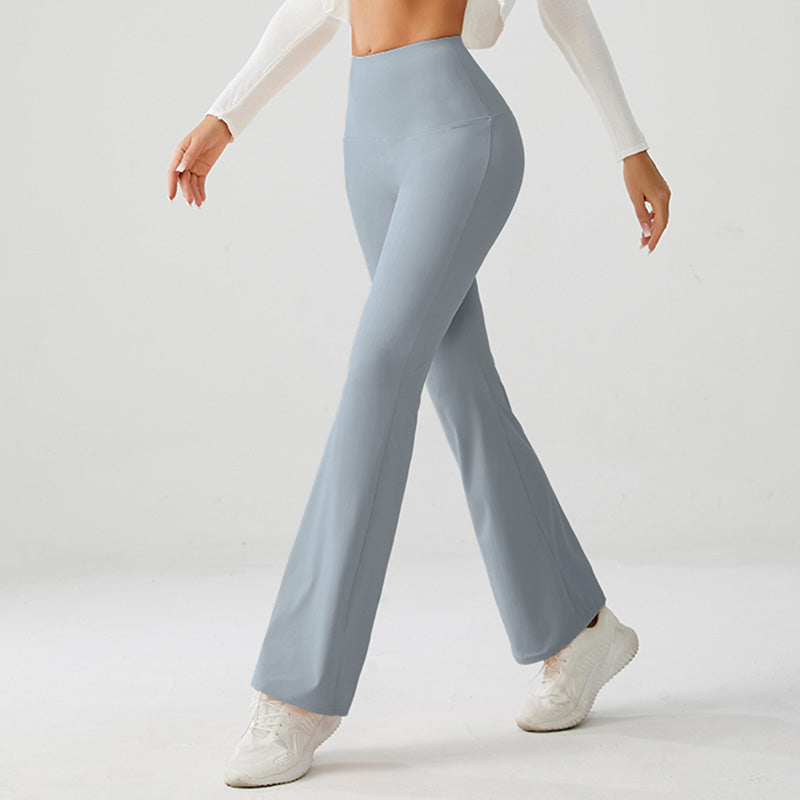 Frost Blue High Rise Flare Yoga Pants