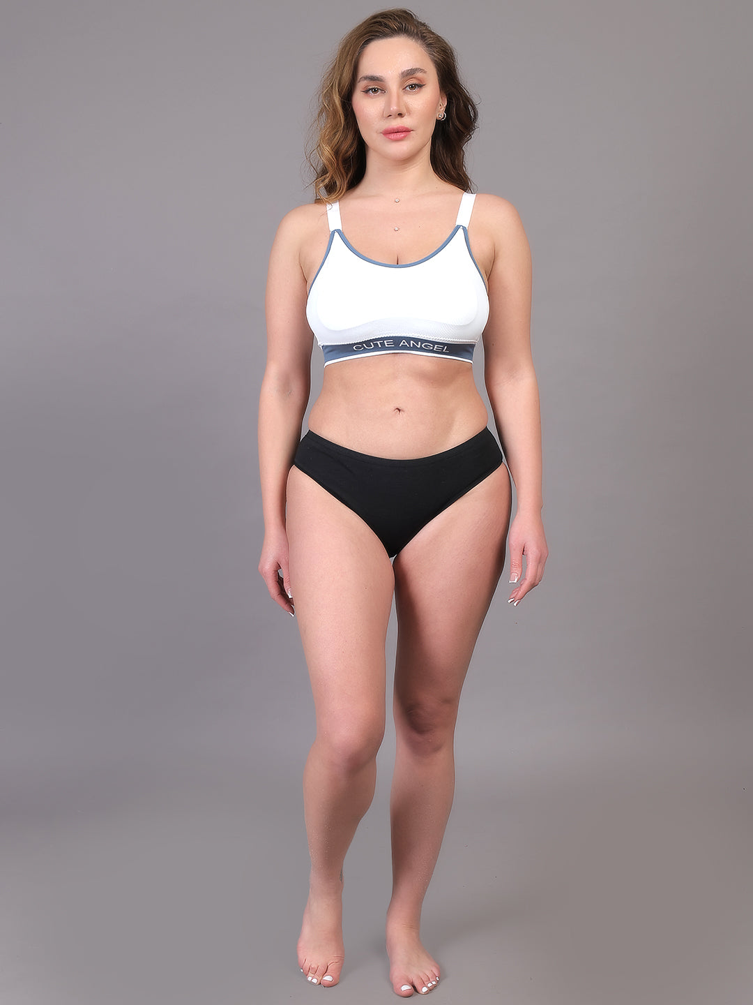 Women Beginners Anti Bacterial Full Coverage Lightly Padded Sports Bra (Copy)