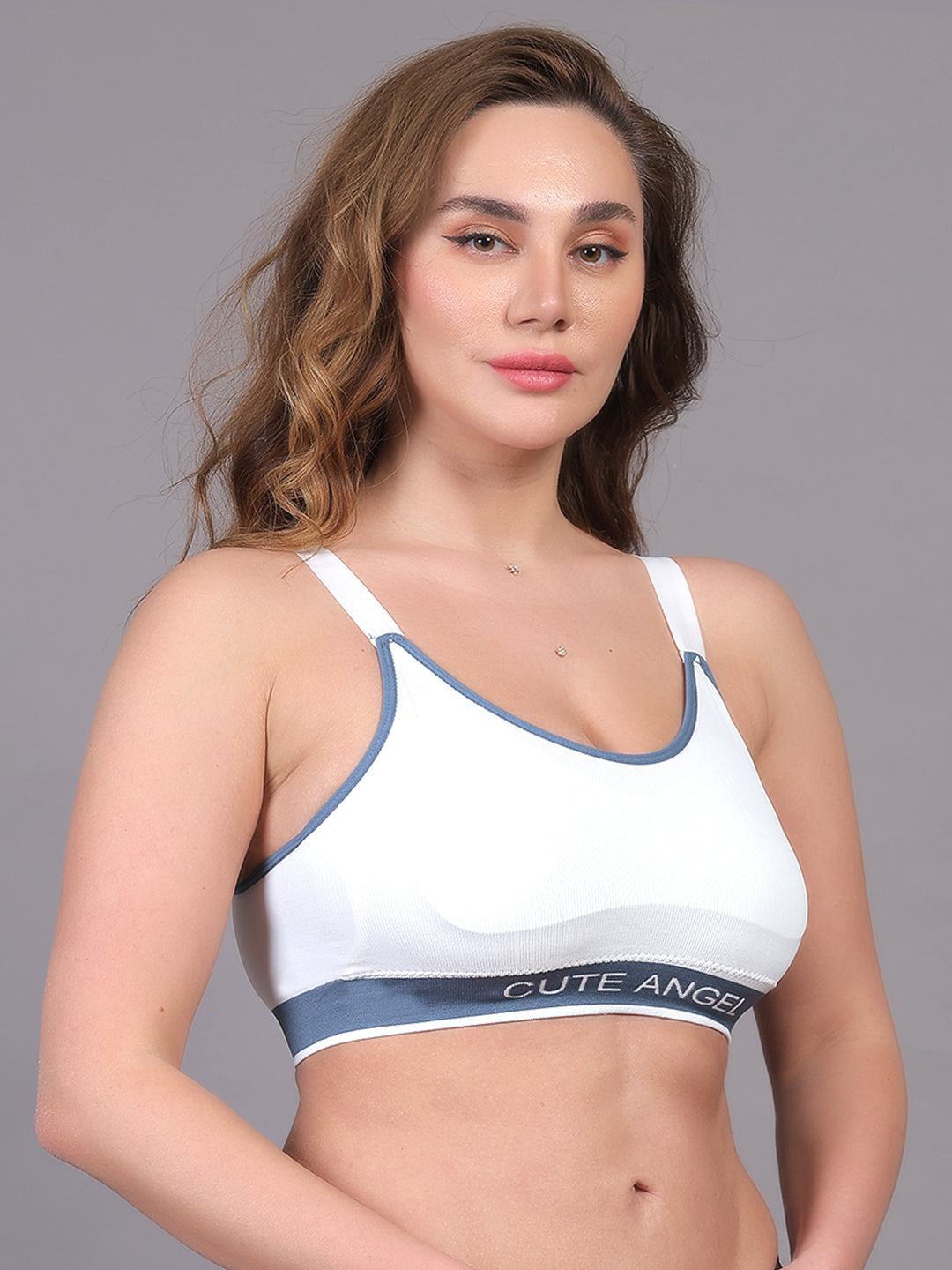 Women Beginners Anti Bacterial Full Coverage Lightly Padded Sports Bra (Copy)
