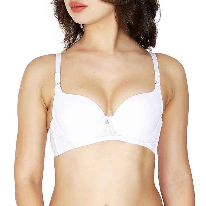 women Self Design Wired Lightly Padded Pushup Bra