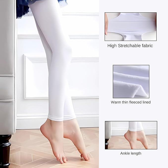 Brachy Kids Winter WarmThermal Tights Leggings Footed Stockings