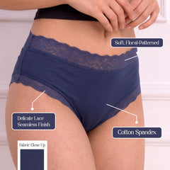 Mid-Rise Hipster Panty -Pack 0f 3