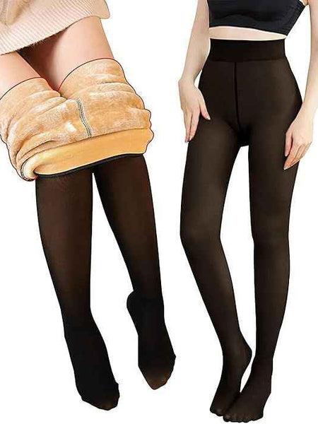 Brachy Girls Kids Winter Warm Ultra Soft Fur Stretchable Thermal Tights Leggings Footed Stockings.