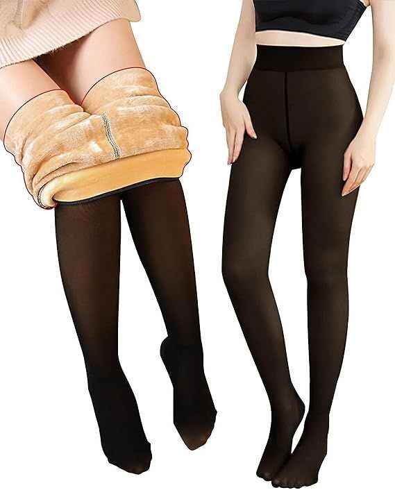 Brachy Girls Kids Winter Warm Ultra Soft Fur Stretchable Thermal Tights Leggings Footed Stockings.