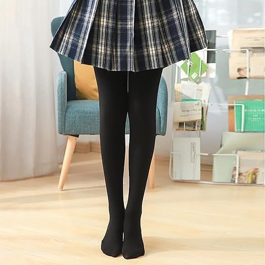 Brachy Girls Kids Winter Warm Ultra Soft Fur Stretchable Thermal Tights Leggings Footed Stockings.