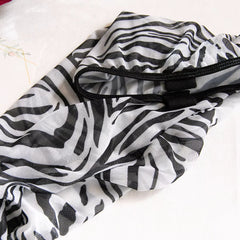 Brachy Women valentine's Babydoll Lingerie Sexy Hot Zibra Printed Night Dress Sleepwear.