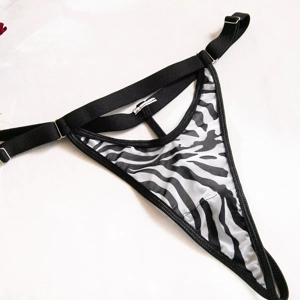 Brachy Women valentine's Babydoll Lingerie Sexy Hot Zibra Printed Night Dress Sleepwear.